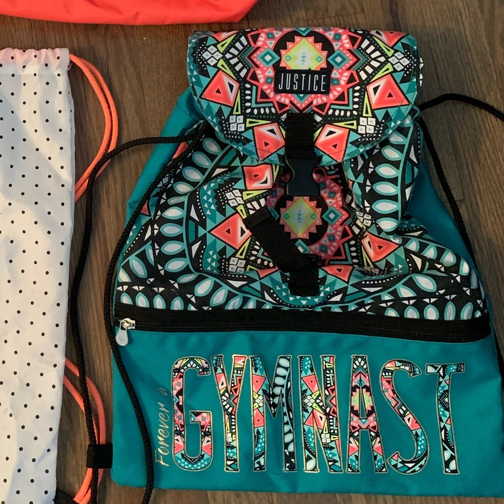 Justice gymnastics backpack